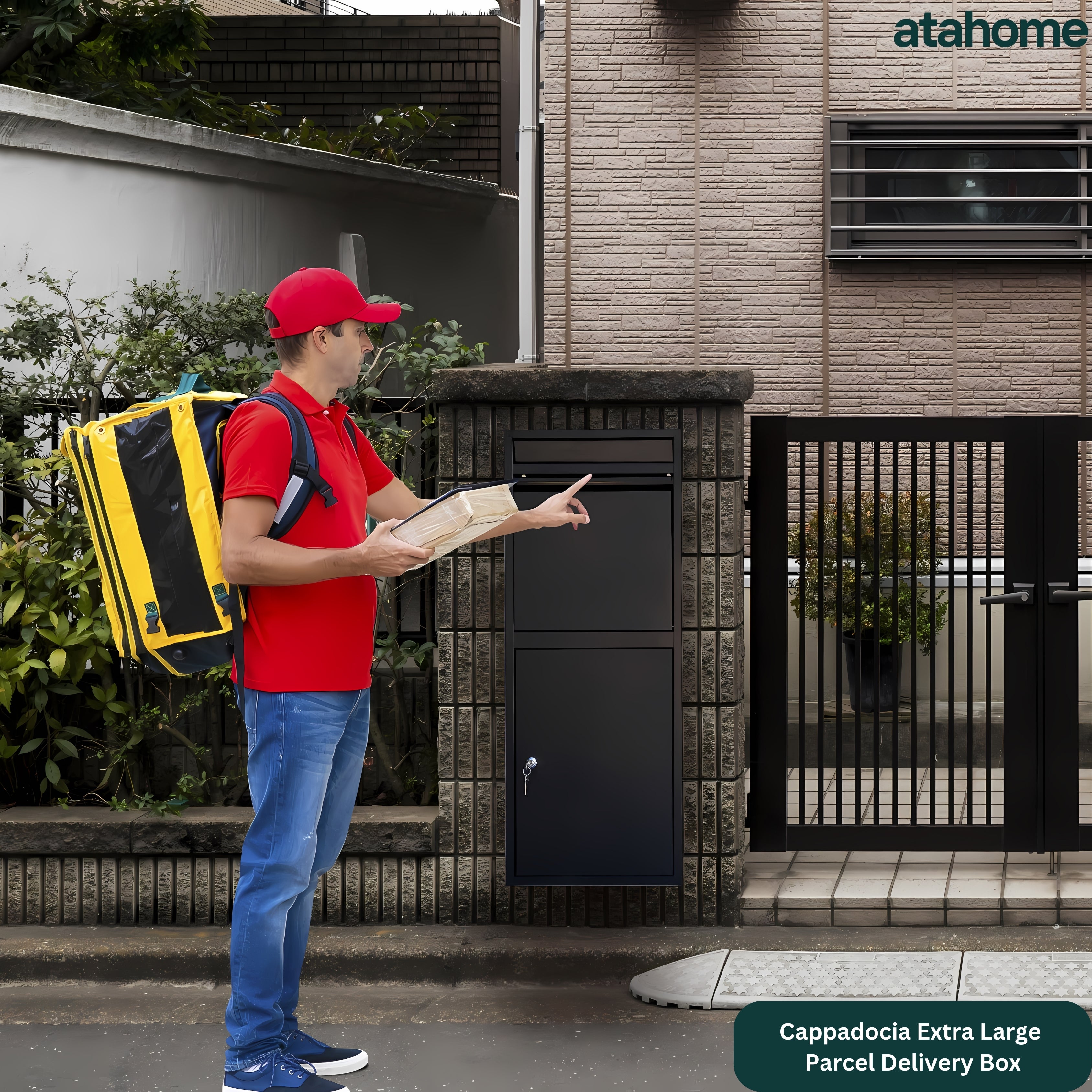 Secure Your Packages: Large Lockable Parcel Drop Box For Home Porch Delivery