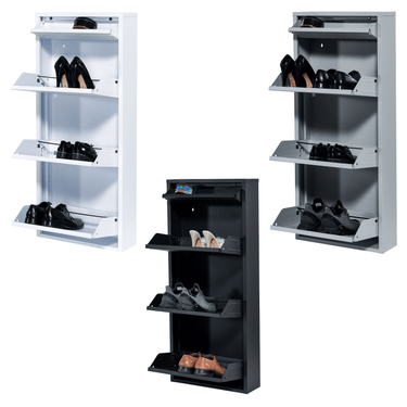 Atahome Gordion Modern Slim Metal Shoe Cabinet atahome