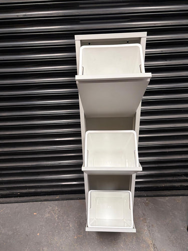 Atahome Perge Waste and Recycling Bin - 3 Drawers Refurbished GREY&WHITE